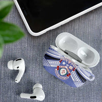 Personalised Tonga Apifoou College AirPods Case Polynesian Ngatu Tribal LT9 - Polynesian Pride