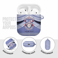 Personalised Tonga Apifoou College AirPods Case Polynesian Ngatu Tribal LT9 - Polynesian Pride