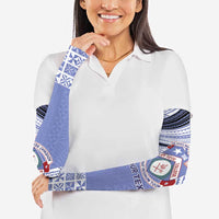 Personalised Tonga Apifoou College Arm Sleeves Polynesian Ngatu Tribal - Polynesian Pride