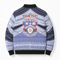 Personalised Tonga Apifoou College Bomber Puffer Jacket Polynesian Ngatu Tribal LT9 - Polynesian Pride