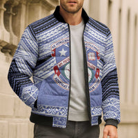 Personalised Tonga Apifoou College Bomber Puffer Jacket Polynesian Ngatu Tribal LT9 - Polynesian Pride