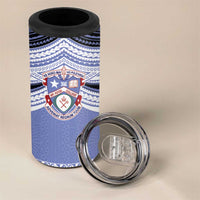 Personalised Tonga Apifoou College 4 in 1 Can Cooler Tumbler Polynesian Ngatu Tribal LT9 - Polynesian Pride