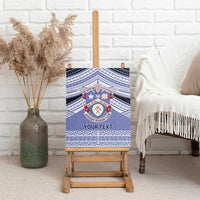 Personalised Tonga Apifoou College Canvas Wall Art Polynesian Ngatu Tribal LT9 - Polynesian Pride