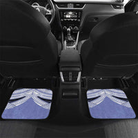 Personalised Tonga Apifoou College Car Mats Polynesian Ngatu Tribal LT9 Set 2pcs - Back Blue - Polynesian Pride