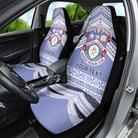Personalised Tonga Apifoou College Car Seat Cover Polynesian Ngatu Tribal