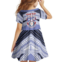 Personalised Tonga Apifoou College Family Matching Short Sleeve Bodycon Dress and Hawaiian Shirt Polynesian Ngatu Tribal
