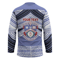 Personalised Tonga Apifoou College Hockey Jersey Polynesian Ngatu Tribal LT9 - Polynesian Pride