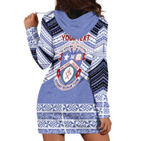 Personalised Tonga Apifoou College Hoodie Dress Polynesian Ngatu Tribal