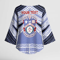 Personalised Tonga Apifoou College Kimono Sleeve Blouse Polynesian Ngatu Tribal LT9 - Polynesian Pride