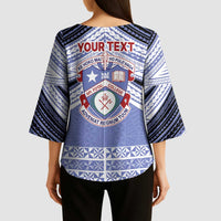 Personalised Tonga Apifoou College Kimono Sleeve Blouse Polynesian Ngatu Tribal LT9 - Polynesian Pride