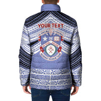 Personalised Tonga Apifoou College Padded Jacket Polynesian Ngatu Tribal LT9 - Polynesian Pride