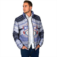 Personalised Tonga Apifoou College Padded Jacket Polynesian Ngatu Tribal LT9 - Polynesian Pride