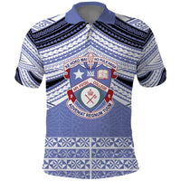 Personalised Tonga Apifoou College Polo Shirt Polynesian Ngatu Tribal