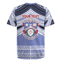 Personalised Tonga Apifoou College Rugby Jersey Polynesian Ngatu Tribal