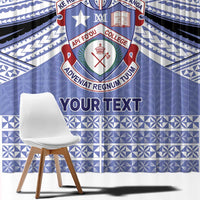 Personalised Tonga Apifoou College Window Curtain Polynesian Ngatu Tribal LT9 - Polynesian Pride