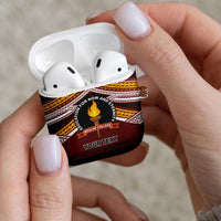 Personalised Tonga Beulah College AirPods Case Polynesian Ngatu Tribal LT9 - Polynesian Pride