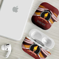 Personalised Tonga Beulah College AirPods Case Polynesian Ngatu Tribal LT9 - Polynesian Pride
