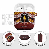 Personalised Tonga Beulah College AirPods Case Polynesian Ngatu Tribal LT9 - Polynesian Pride