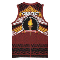 Personalised Tonga Beulah College Basketball Jersey Polynesian Ngatu Tribal LT9 - Polynesian Pride