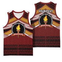 Personalised Tonga Beulah College Basketball Jersey Polynesian Ngatu Tribal LT9 - Polynesian Pride