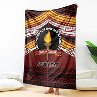 Personalised Tonga Beulah College Blanket Polynesian Ngatu Tribal LT9 - Polynesian Pride
