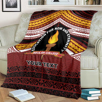 Personalised Tonga Beulah College Blanket Polynesian Ngatu Tribal LT9 - Polynesian Pride