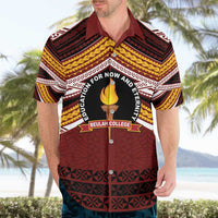 Personalised Tonga Beulah College Hawaiian Shirt Polynesian Ngatu Tribal LT9 - Polynesian Pride