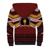 Personalised Tonga Beulah College Sherpa Hoodie Polynesian Ngatu Tribal LT9 - Polynesian Pride