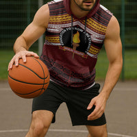 Personalised Tonga Beulah College Sleeveless Hoodie Polynesian Ngatu Tribal - Polynesian Pride