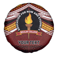 Personalised Tonga Beulah College Spare Tire Cover Polynesian Ngatu Tribal