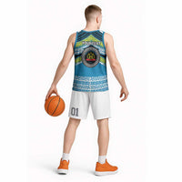 Personalised Tonga Lavengamalie College Basketball Jersey Polynesian Ngatu Tribal LT9 - Polynesian Pride