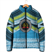 Personalised Tonga Lavengamalie College Padded Jacket Polynesian Ngatu Tribal LT9 - Polynesian Pride