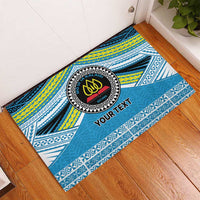 Personalised Tonga Lavengamalie College Rubber Doormat Polynesian Ngatu Tribal LT9 - Polynesian Pride