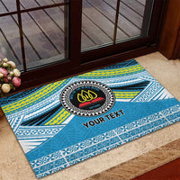 Personalised Tonga Lavengamalie College Rubber Doormat Polynesian Ngatu Tribal LT9 - Polynesian Pride