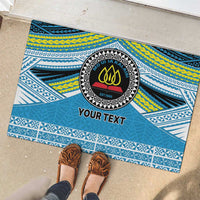 Personalised Tonga Lavengamalie College Rubber Doormat Polynesian Ngatu Tribal LT9 - Polynesian Pride