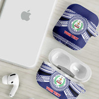 Personalised Tonga Sia'atoutai Theological College AirPods Case Polynesian Ngatu Tribal - Polynesian Pride