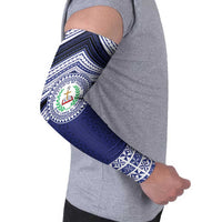 Personalised Tonga Sia'atoutai Theological College Arm Sleeves Polynesian Ngatu Tribal - Polynesian Pride