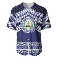 Personalised Tonga Sia'atoutai Theological College Baseball Jersey Polynesian Ngatu Tribal