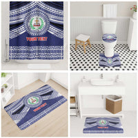 Personalised Tonga Sia'atoutai Theological College Bathroom Set Polynesian Ngatu Tribal - Polynesian Pride