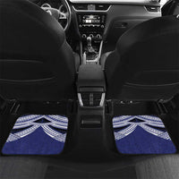Personalised Tonga Sia'atoutai Theological College Car Mats Polynesian Ngatu Tribal LT9 Set 2pcs - Back Blue - Polynesian Pride