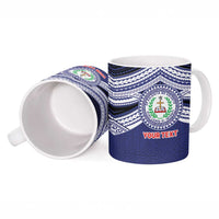 Personalised Tonga Sia'atoutai Theological College Ceramic Mug Polynesian Ngatu Tribal LT9 - Polynesian Pride
