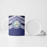 Personalised Tonga Sia'atoutai Theological College Ceramic Mug Polynesian Ngatu Tribal LT9 - Polynesian Pride