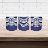 Personalised Tonga Sia'atoutai Theological College Ceramic Mug Polynesian Ngatu Tribal LT9 - Polynesian Pride