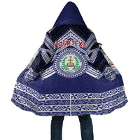 Personalised Tonga Sia'atoutai Theological College Cloak Polynesian Ngatu Tribal LT9 Unisex Blue - Polynesian Pride