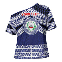 Personalised Tonga Sia'atoutai Theological College Cross Shoulder Shirt Polynesian Ngatu Tribal LT9 - Polynesian Pride