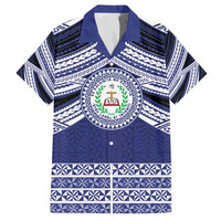 Personalised Tonga Sia'atoutai Theological College Family Matching Off Shoulder Short Dress and Hawaiian Shirt Polynesian Ngatu Tribal