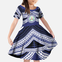 Personalised Tonga Sia'atoutai Theological College Family Matching Summer Maxi Dress and Hawaiian Shirt Polynesian Ngatu Tribal