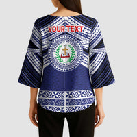 Personalised Tonga Sia'atoutai Theological College Kimono Sleeve Blouse Polynesian Ngatu Tribal LT9 - Polynesian Pride
