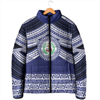 Personalised Tonga Sia'atoutai Theological College Padded Jacket Polynesian Ngatu Tribal LT9 - Polynesian Pride