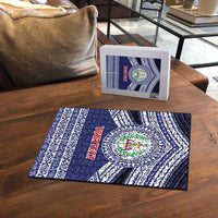 Personalised Tonga Sia'atoutai Theological College Puzzle Polynesian Ngatu Tribal LT9 - Polynesian Pride